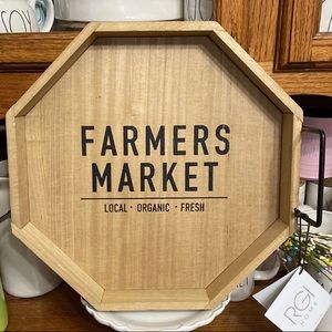 RGI Farmers Market Wooden Tray